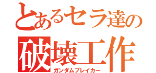 とあるセラ達の破壊工作（ガンダムブレイカー）