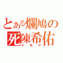 とある爛鳩の死陳希佑（仆街仔）