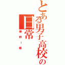 とある男子高校生の日常Ⅱ（勝野～様）