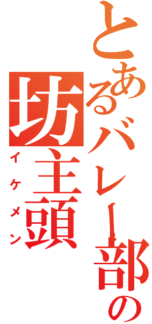 とあるバレー部の坊主頭（イケメン）