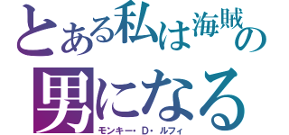 とある私は海賊の王の男になるのです（モンキー・Ｄ・ルフィ）