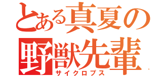 とある真夏の野獣先輩（サイクロプス）