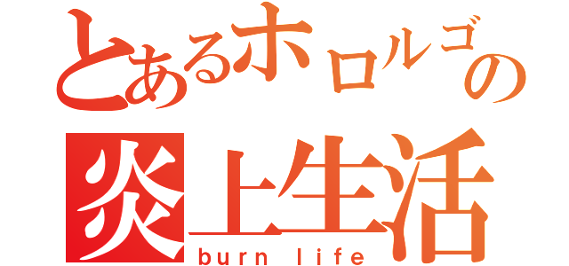 とあるホロルゴの炎上生活（ｂｕｒｎ ｌｉｆｅ）