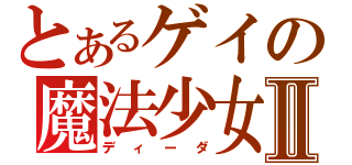 とあるゲイの魔法少女Ⅱ（ディーダ）