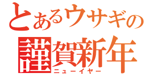 とあるウサギの謹賀新年（ニューイヤー）