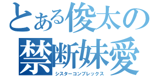 とある俊太の禁断妹愛（シスターコンプレックス）