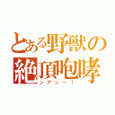 とある野獣の絶頂咆哮（ンアッー！）