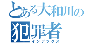 とある大和川の犯罪者（インデックス）