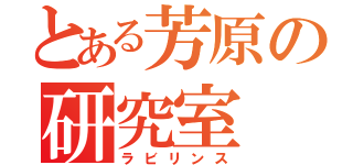 とある芳原の研究室（ラビリンス）