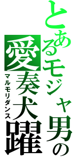 とあるモジャ男の愛奏犬躍（マルモリダンス）