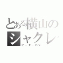 とある横山のシャクレ事情（ピーターパン）