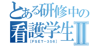 とある研修中の看護学生に手を出した俺Ⅱ（［ＦＳＥＴ－３５６］）