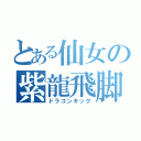 とある仙女の紫龍飛脚（ドラゴンキック）