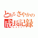 とあるさやかの成長記録（ヒストリー）