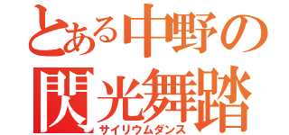 とある中野の閃光舞踏（サイリウムダンス）