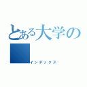 とある大学の（インデックス）