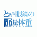 とある眼鏡の重量体重（アメリカ）