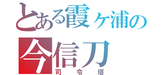 とある霞ヶ浦の今信刀（司令塔）