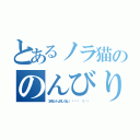 とあるノラ猫ののんびりなお話（３点セットよろしくね（ •̀ᄇ• ́）ﻭ✧）