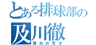 とある排球部の及川徹（努力の天才）