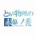 とある物理の赤鼻ノ禿げ（インデックス）