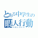 とある中学生の暇人行動（バカッコイイ）