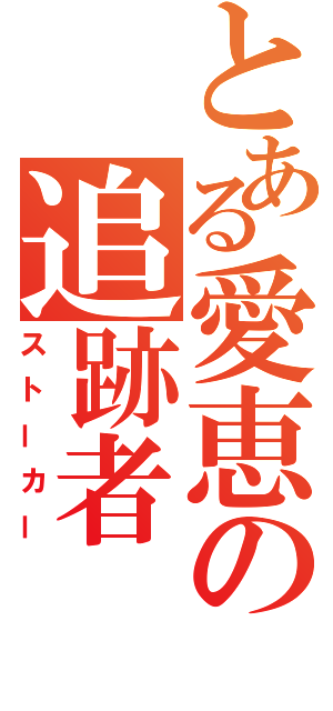 とある愛恵の追跡者（ストーカー）