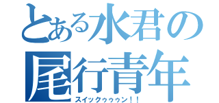 とある水君の尾行青年（スイックゥゥゥン！！）