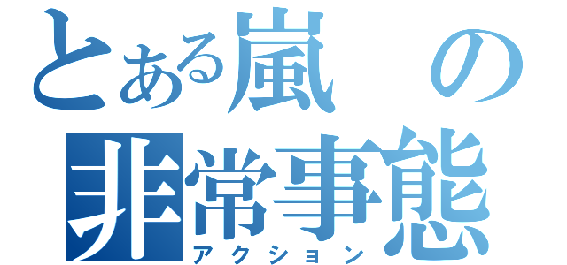 とある嵐の非常事態（アクション）