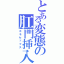 とある変態の肛門挿入Ⅱ（ホモセックス）