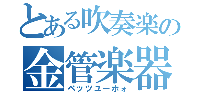 とある吹奏楽の金管楽器（ペッツユーホォ）