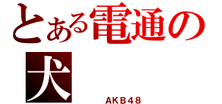 とある電通の犬（　　　　ＡＫＢ４８）