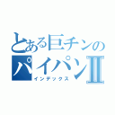 とある巨チンのパイパン物語Ⅱ（インデックス）