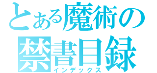 とある魔術の禁書目録（インデックス）