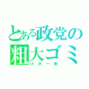 とある政党の粗大ゴミ（小沢一郎）