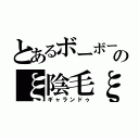 とあるボーボーのξ陰毛ξ（ギャランドゥ）