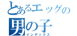 とあるエッグの男の子（インデックス）