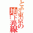 とある東京の地下路線（東京メトロ）