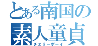 とある南国の素人童貞（チェリーボーイ）