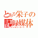 とある栄子の記録媒体（メモリーカード）