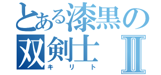 とある漆黒の双剣士Ⅱ（キリト）