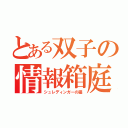 とある双子の情報箱庭（シュレディンガーの猫）