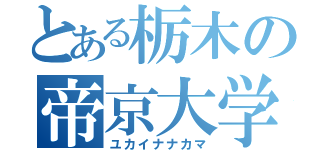 とある栃木の帝京大学（ユカイナナカマ）