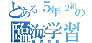 とある５年２組の臨海学習（海鮮地獄）