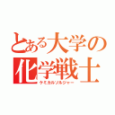 とある大学の化学戦士（ケミカルソルジャー）