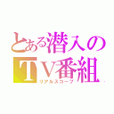 とある潜入のＴＶ番組（リアルスコープ）