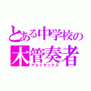 とある中学校の木管奏者（アルトサックス）