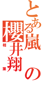 とある嵐の櫻井翔（相葉）