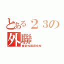 とある２３の外聯（南京外国語学校）