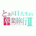 とある日大生の卒業旅行Ⅱ（インデックス）